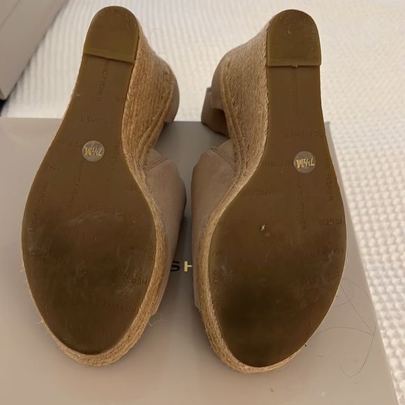 Marc Fisher HAYA platform wedge espadrilles. Dark natural suede - Picture 5 of 8
